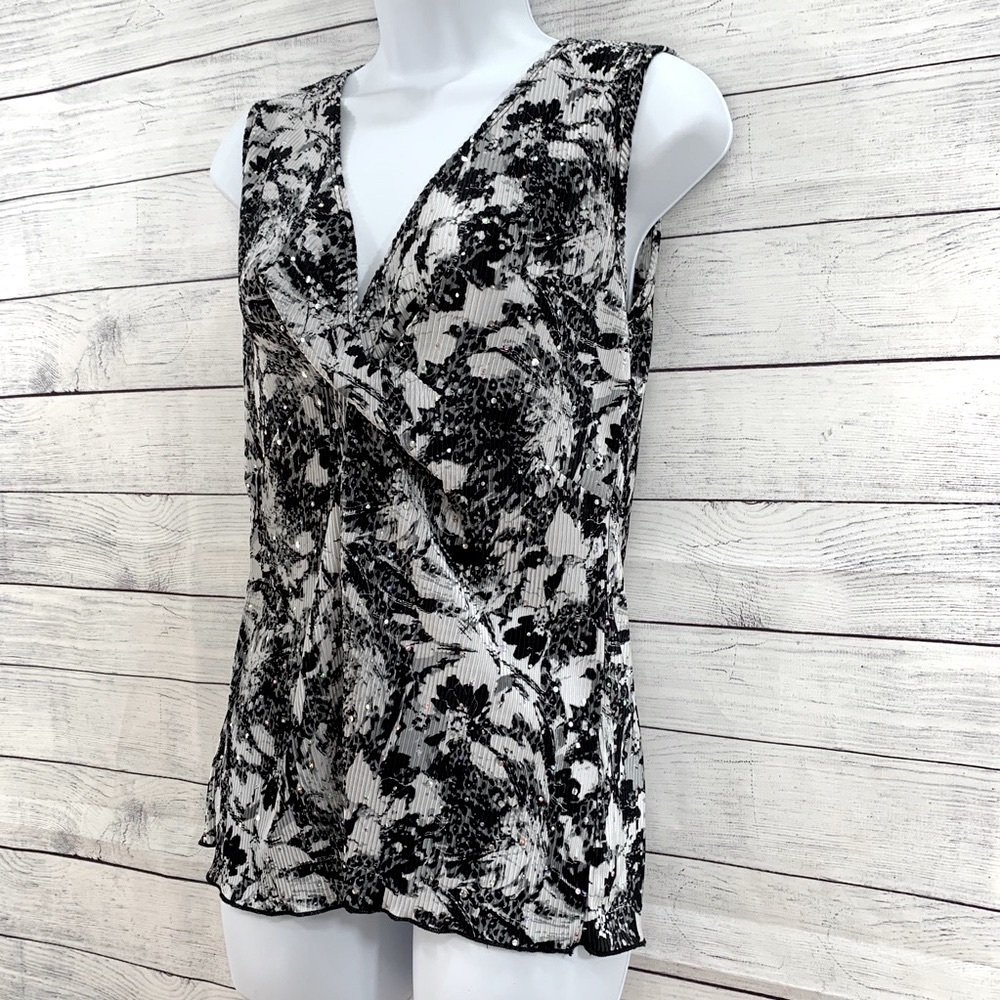 NWT Ashley J Sequin Tank Top
